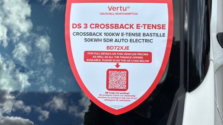 DS 3 Crossback 100kW E-TENSE Bastille 50kWh 5dr Auto Electric 
